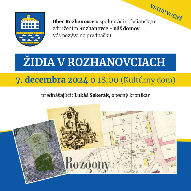 Židia v Rozhanovciach (prednáška)